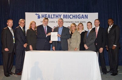 Healthy Michigan plan bill signing