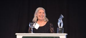 Nancy Graebner-Sundling receives the MHA Special Recognition Award.