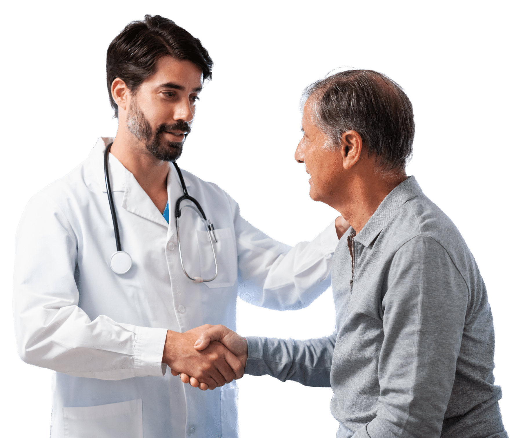 male doctor with patient