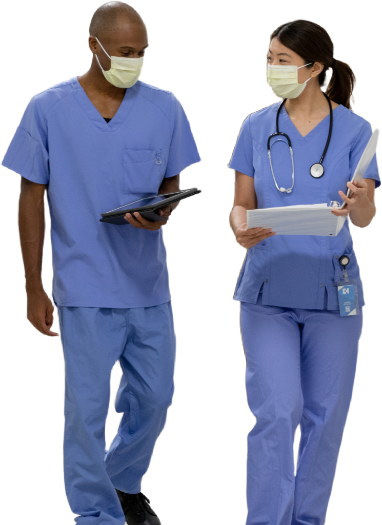 Nurses talking