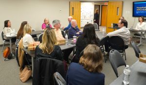 Business leaders attend a Hospitals & Affordability presentation hosted by the MHA and Livonia-Westland Chamber of Commerce.