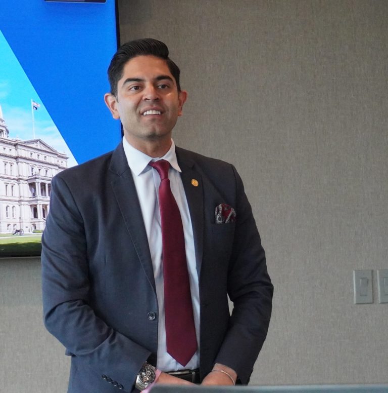 State House Minority Leader Addresses Legislative Policy Panel